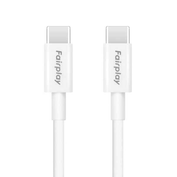 Câble 100W USB-C/USB-C 1m (Blanc) FAIRPLAY HIMALYA
