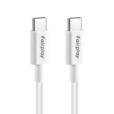 Câble 100W USB-C/USB-C 1m (Blanc) FAIRPLAY HIMALYA